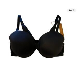 SKIMS NWT Full Coverage Lightly Lined Onyx Black Bra Size 36C